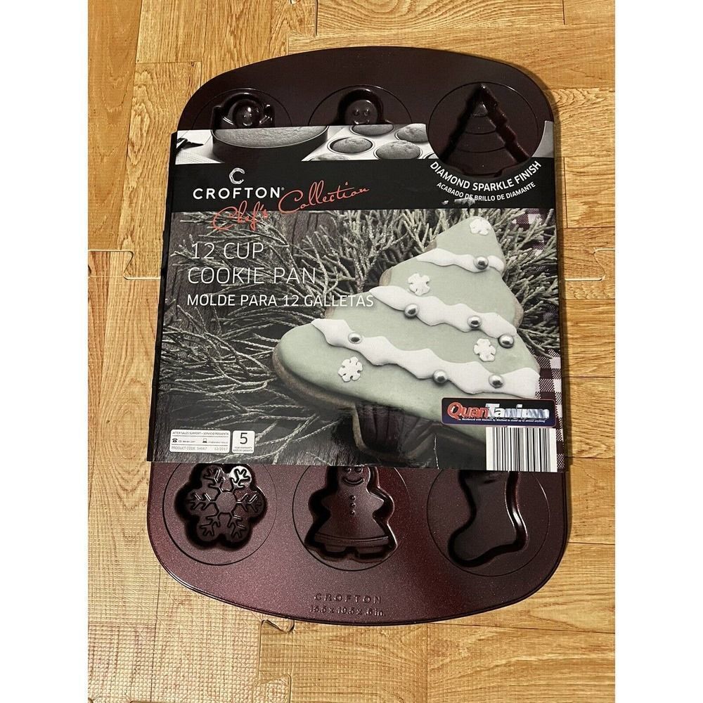 NEW Crofton Chef’s Collection 12 Cup Cookie Pan